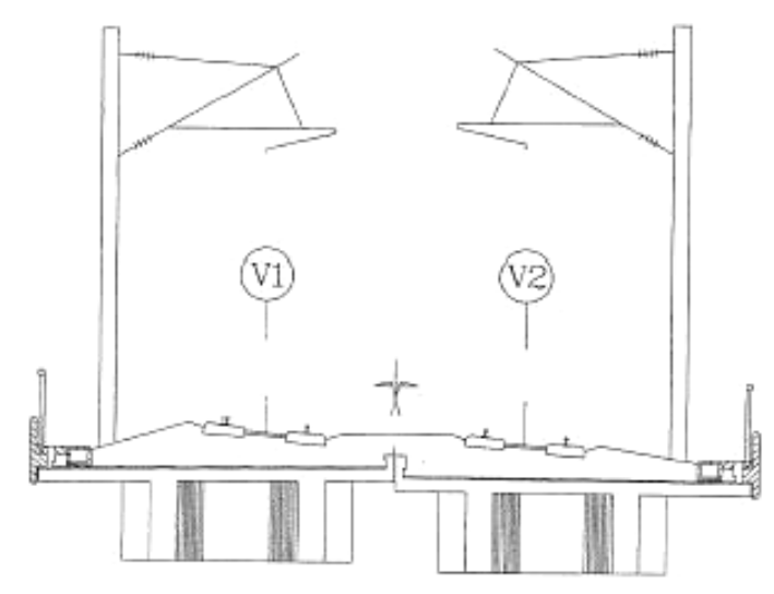 Cross-section of an I-girder for HSR bridge.