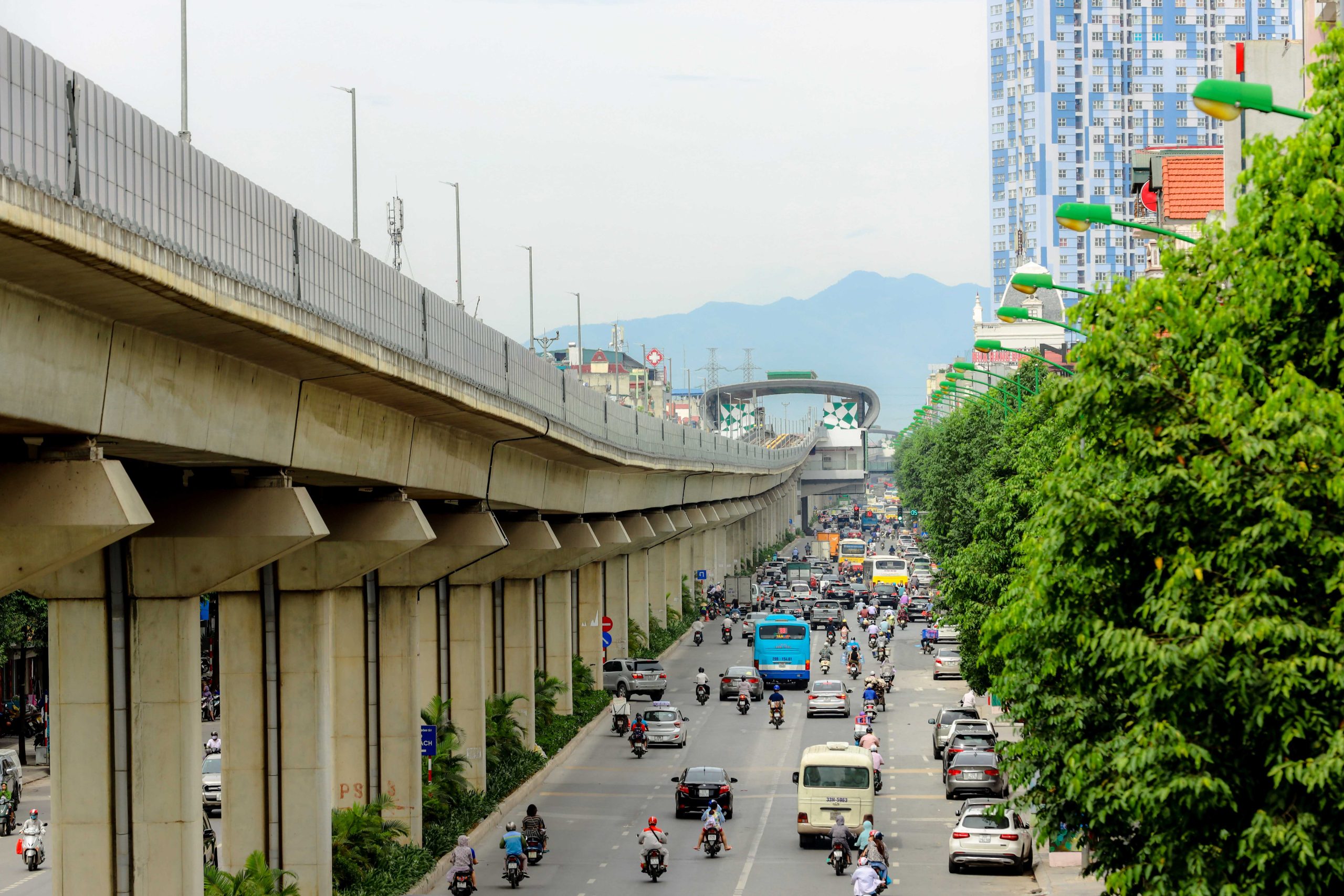 Cát Linh–Hà Đông LRT viaduct – pre-stressed concrete box girder