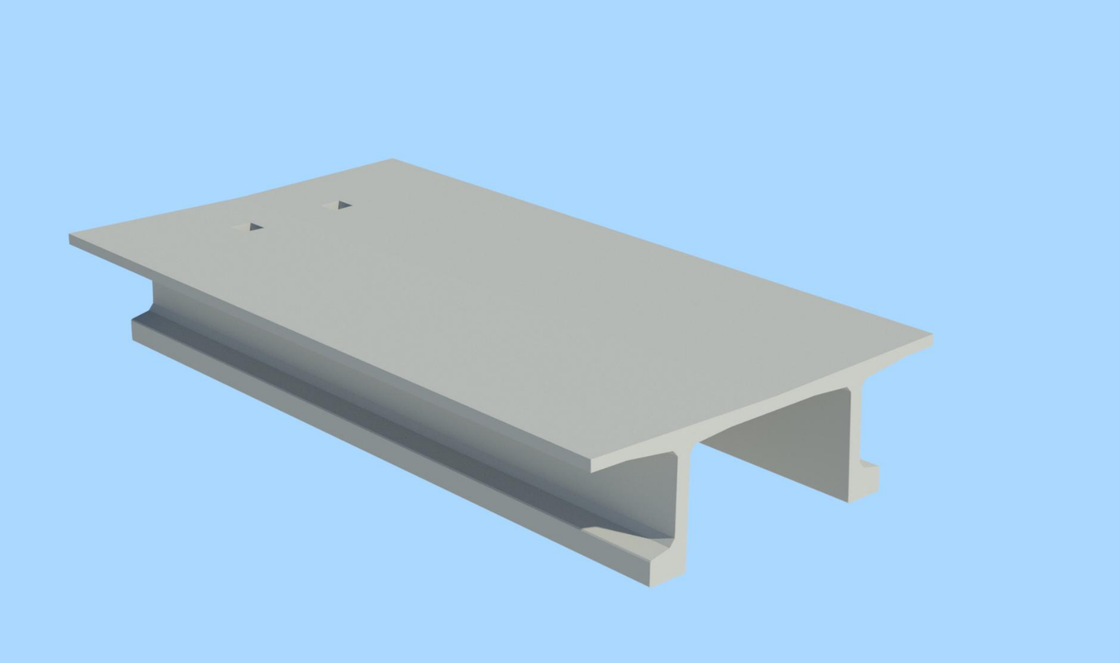 Pi-girder in LRT bridge design